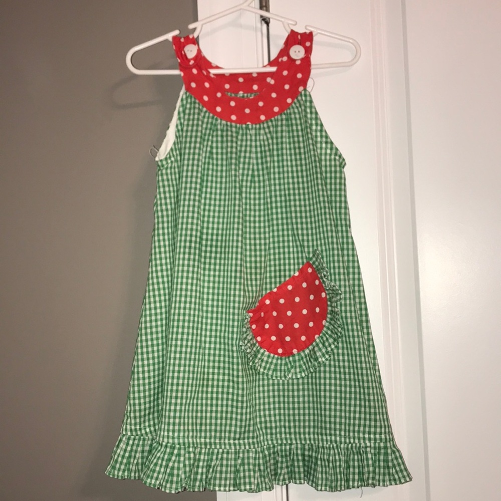 Handmade watermelon smock dress